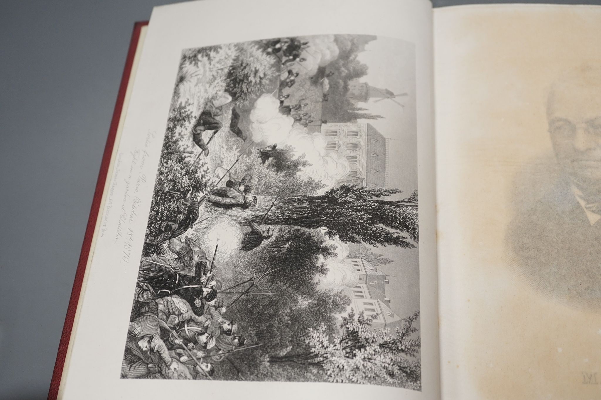 Rich, Elihu - Germany and France: a popular history of the Franco - German War, 2 vols (in 6 divisions)., num. wood-engraved plates and plans (some d-page or folded), text illus.